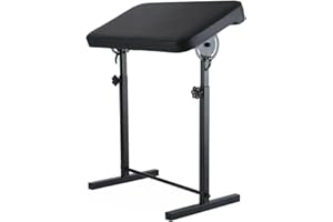 Noliven Tattoo Arm Rests, Portable Tattoo Armrest 26.4-37.4 inch Adjustable Height - 180° Rotating Arm Rest ，With Non-Slip Base, PU Leather Pad and Steel Support Rod,For Studio Salon Tattoo