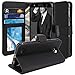 LG Fiesta LTE Case, LG X Charge Case, LG X Power 2 Case, TAURI [Stand Feature] Wallet [PU Leather] Protective Case Flip Cover For LG Fiesta LTE / LG X Charge / LG X Power 2 - Black