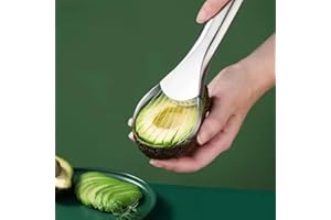 Generic Avocado Tool, Multifunctional Avocado Masher & Core Remover, Green Plastic Handle with Stainless Steel Blade, Easy-To
