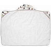 Little Unicorn Hooded Bath Towel | Absorbent Cotton & Terry Blend | Larger Size for Baby & Toddlers, 1-6 Years (Woof)