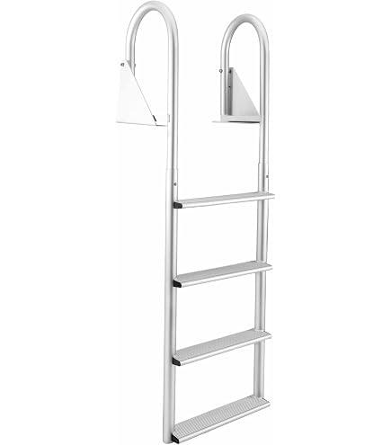 Rotating Ladder Aluminum Swing Up Ladder JIF Marine 7-Step Rotating Dock Ladder ...