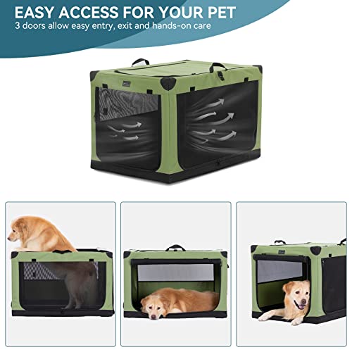 Petsfit Dog Crates for Medium Dogs, 36" L x 24" W x 23" H Adjustable