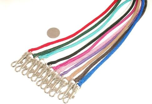 Midnight Pet Products Parachute Weight 4' Braided Snap Lead / Leash Red