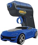 Max Traxxx R/C Tracer Racers High Speed Remote Control 1:64 Scale Race Car - Blue, Channel C