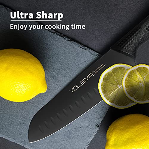 YOLEYA Japanese Chef's Knife 7" Knife Plastic Handle Full Tang Kitchen