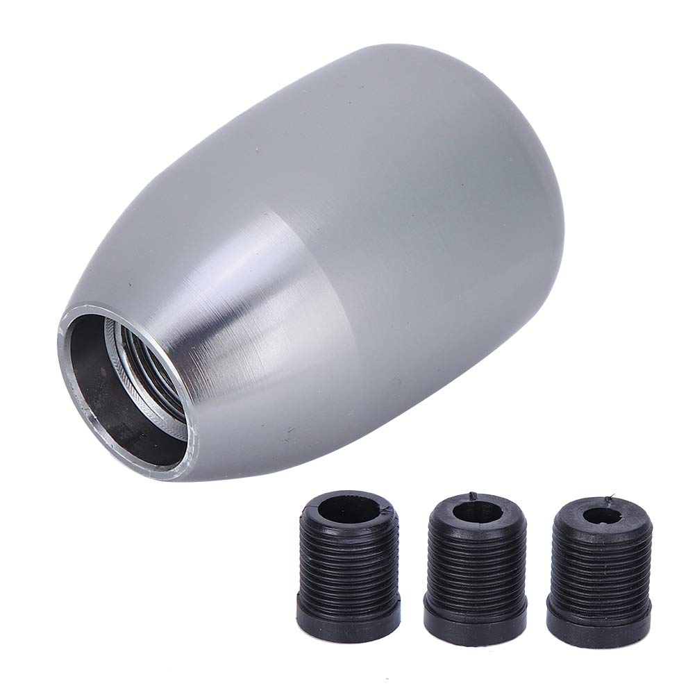 EBTOOLS 2005 5 Speed Gear Knob - Knob Gear Shift Head 5 Speed Car Gear Shift Knob Adapter Car 5 Speed Manual Gear Shift Knob Shifter Lever Stick with 3 Adapters 8/10/12Mm (Titanium)