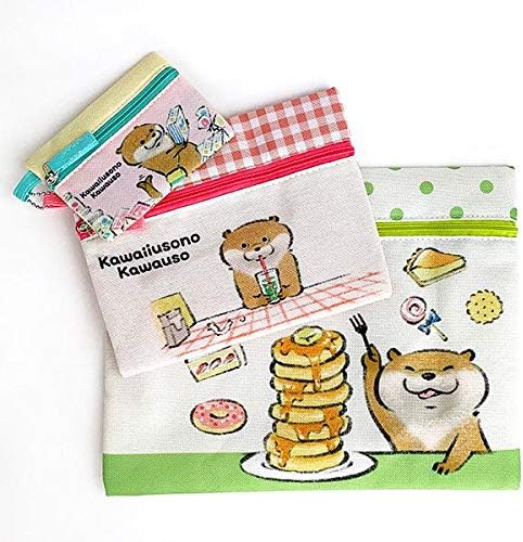 Amazon 可愛い嘘のカワウソ 3連ポーチ お菓子 ポーチ 小物入れ グッズ アニメ 萌えグッズ 通販