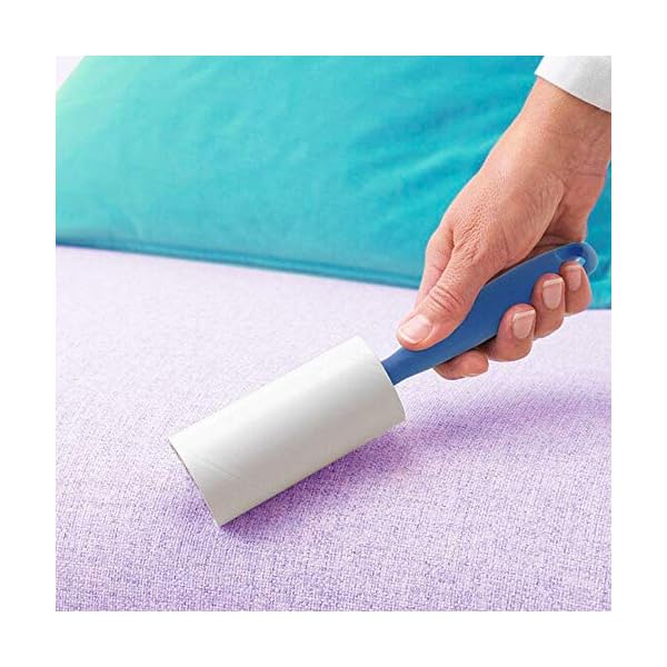 ZYBUX - Lint Roller | Lint Remover, Pet Hair Remover & 4 Sticky replacement Heads Removes Animal Hairs, Dust and Fluff…
