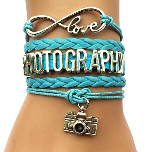 DOLON Infinity Love Photography Bracelet-Blue