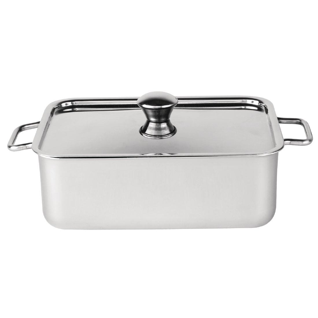 Olympia Mini Roasting Pan Stainless Steel 150x110mm Cookware Kitchen