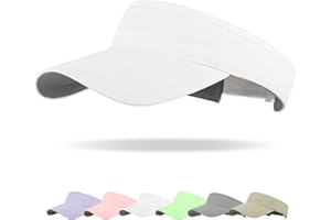 NTLWKR Sun Visor Hat Breathable Visors Sport Golf Visor Adjustable Velcro Sun Cap UV Performance Hats for Women Men