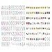 208 color thin font letters ~number ~symbols and emojis for your A4 cinematic lightbox