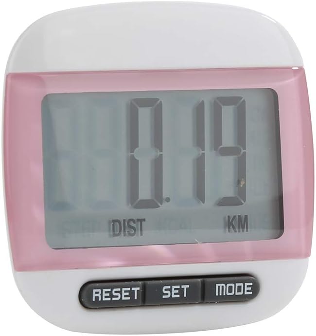 TYewa98556 2019 Newest Teconology Pedometer, Mini Waterproof Step Movement Calories Counter Multi-Function Digital Pedometer - Pink