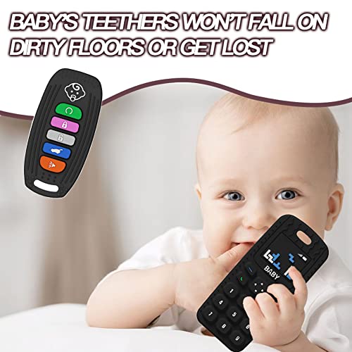 Baby Teething Toys, Honboom 2 Pack Silicone Chew Toys, Baby Teether