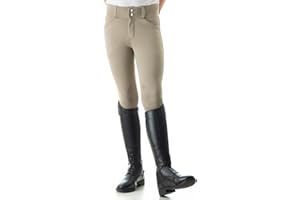 Equinavia Greta Kids Premium Equestrian Riding Pants | Silicone Knee Patch Breeches