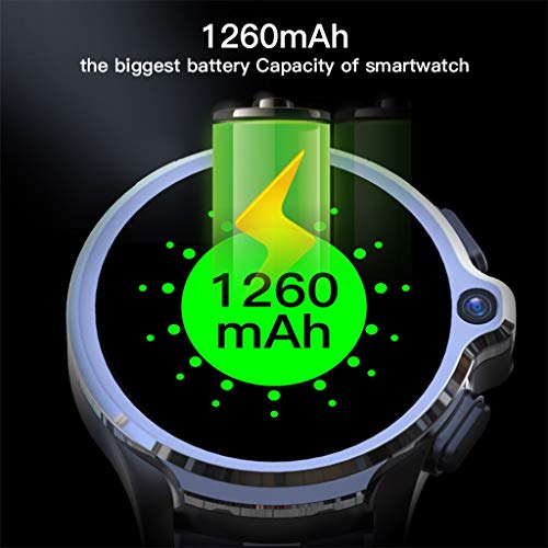 Yuege for KOSPET Prime 4G/LTE Smart Watch Android7.1.1 Phone 1.6 inch IPS Full Face ID Unlock Dual Cameras IP67 Waterproof 1260mAh Battery Life 3GB RAM 32GB ROM Memory GPS Heart Rate Monitor (A) - Thumbnail 3