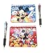 Official Disney Autograph Books 4-Pack Mickey, Minnie, Mickey & Friends, Clubhouse Friends with 4- Multi-Color Pens