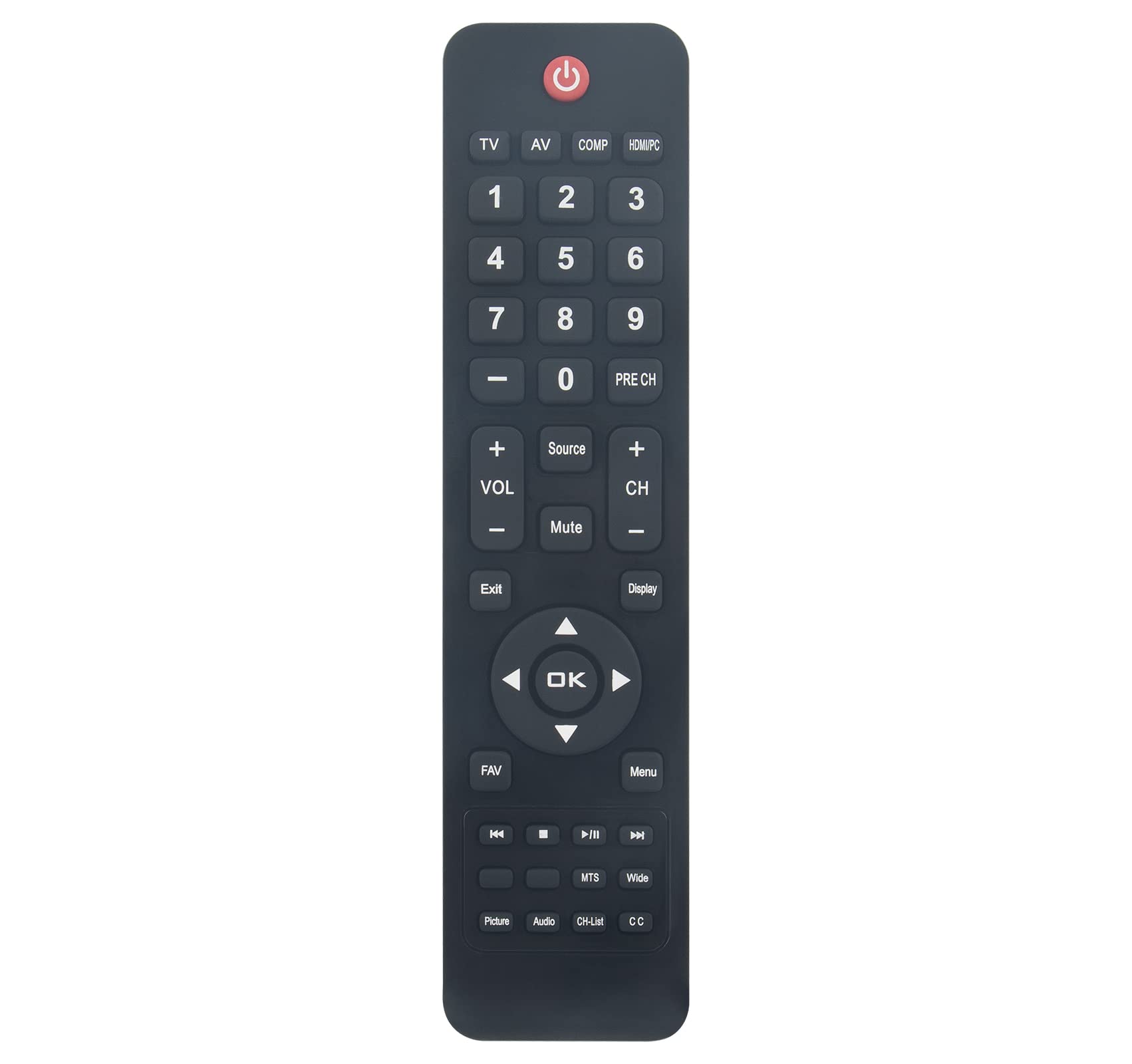 VINABTY B8.080.446-2 Replacement Remote Control Compatible with NEC TV E655 E588 E505 E425 E325 E656 E556 E585 E436 E326 E506