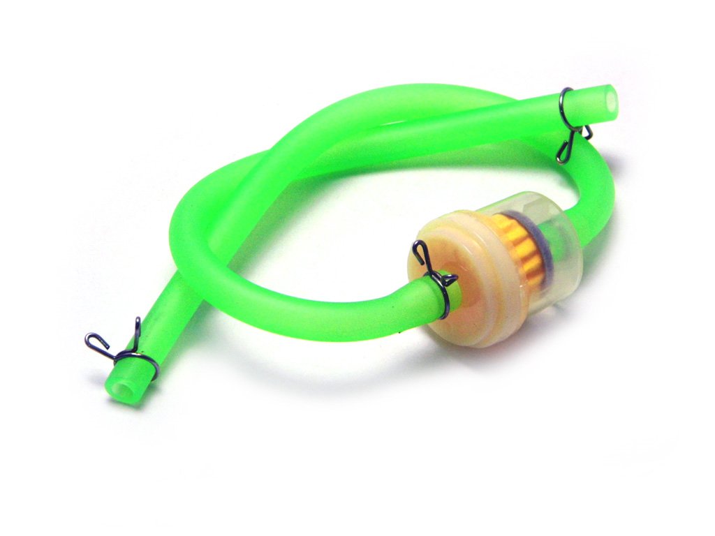 Motorbike Fuel Filter Line Tube Hose with Fuel Filter (4mm Inner Diameter) 8mm external Diameter Petrol Oil Motorbike Dirt ATV Moped Scooter Trike Quad