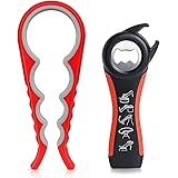 MAEXUS Jar Opener Kit, 4 in 1 Jar Opener for Seniors with Arthritis, 5 in 1 Multi-Function Bottle Opener, Bottle Can Opener S