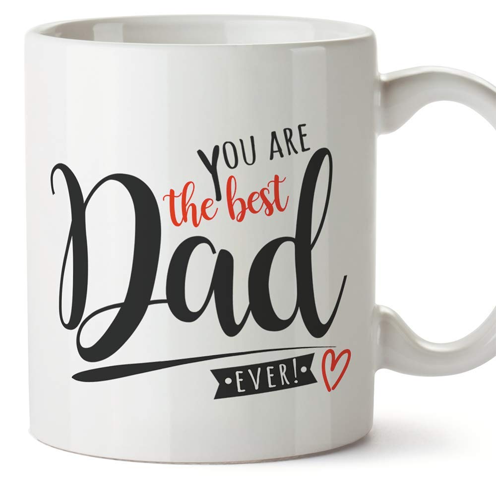 MUGFFINS Dad Mug -"Best Father in The World" - Father's Day Gift/Present for Daddy - Tea/Coffee Ceramic Cup 11oz