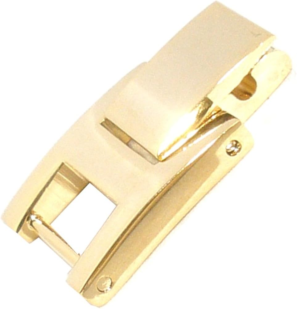 7mm Watch Bracelet Band Link Extender Yellow Gold Tone Fold Over Clasp Amazon.ca Clothing