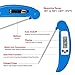 Digital Meat Thermometer Cooking Thermometer Instant Read with Food Safe Probe for Grill Kitchen bbq Smoker Oven Oil Milk by Lighting Mall (Blue)