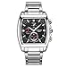 LONGBO Vintage Square Shape Dial Quartz Stainless Steel Watch P Military Man Waterproof Watches Retro Luminous Mens Wristwatch Black