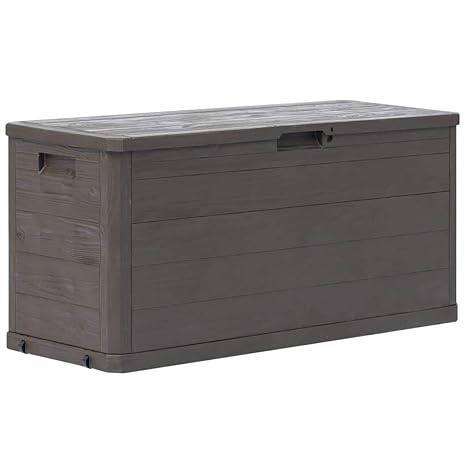 Festnight- Garten Aufbewahrungsbox Gartenbox Garten Truhe Tischtruhe Kissenbox Gartentruhe Gerätebox für den Innen- und Außen