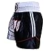 Farabi Sports Muay Thai Shorts Kickboxing Shorts MMA Boxing Training Shorts (White/Black, X-Large)