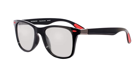 rainbow safety Herren Damen Selbsttönende Sonnenbrille Auto Brille Photochromatische Polarisierte Gläser RWNP7