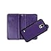 Case for Samsung S5,xhorizon TM FLK Premium Leather Folio Wallet Magnetic Wristlet Soft Flip Multiple Card Slots Case for Samsung Galaxy S5 i9600(Purple)