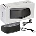Bluetooth Speakers, Alpatronix AX420 Universal HD 10W Portable Rechargeable Wireless Stereo Bluetooth Speaker w/ Mic, Subwoofer, Volume/Playback Controls for Smartphones, Tablets & Computers - Gray
