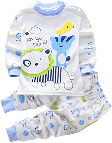 Little Baby Toddlers Thermal Longsleeve Cartoon Type Underwear Long Johns Set