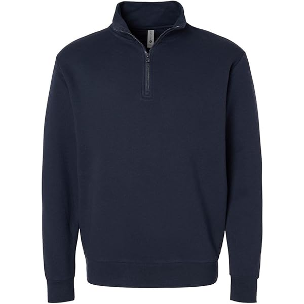 Next Level Unisex Fleece Quarter-Zip Pullover, XL, Black at Amazon