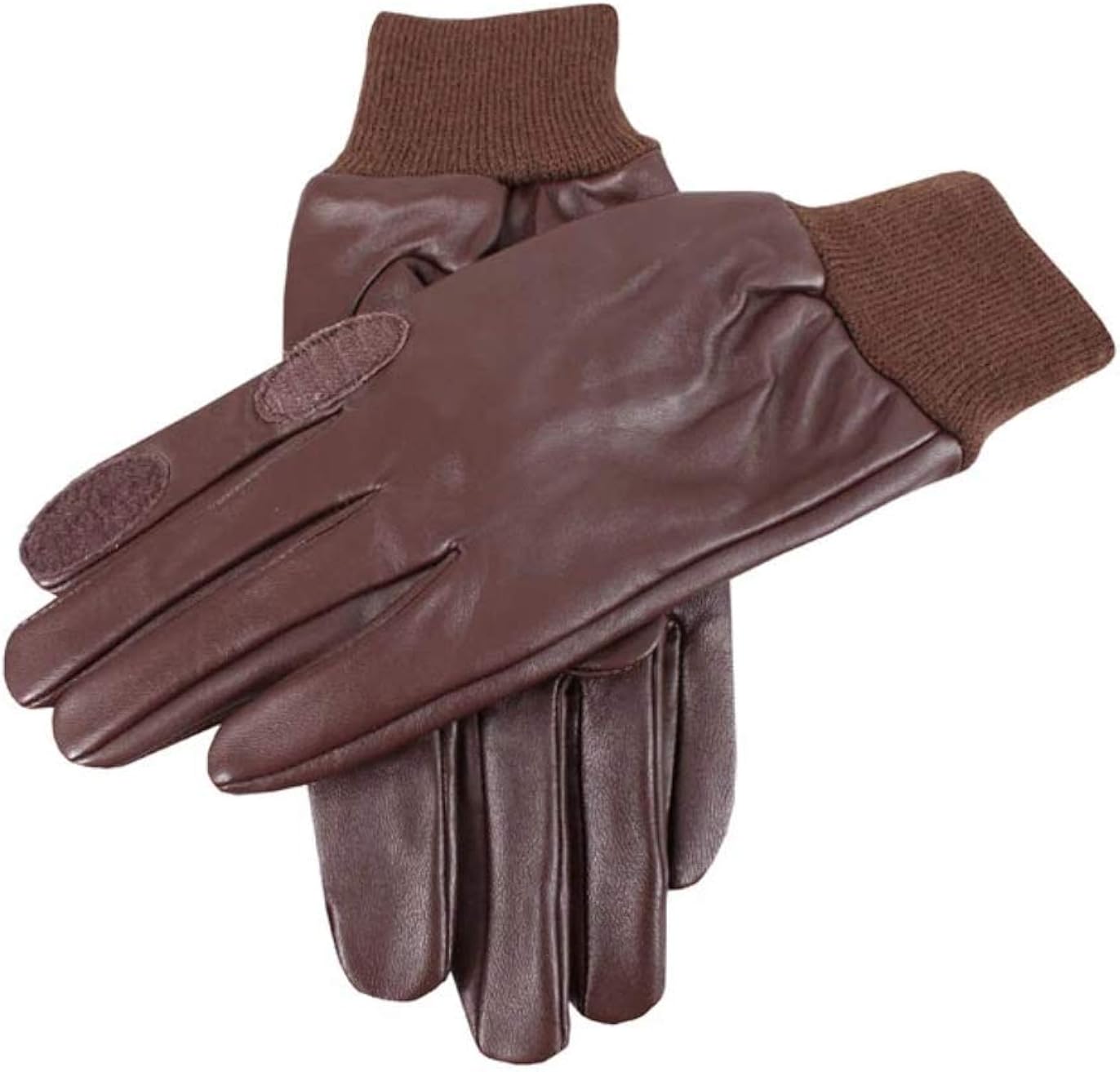 Dents Men's Fleece Leather Shooting Gloves BROWN M Amazon.co.uk Clothing