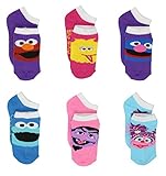 Sesame Street Girls 6 pack Socks (Toddler/Little Kid)