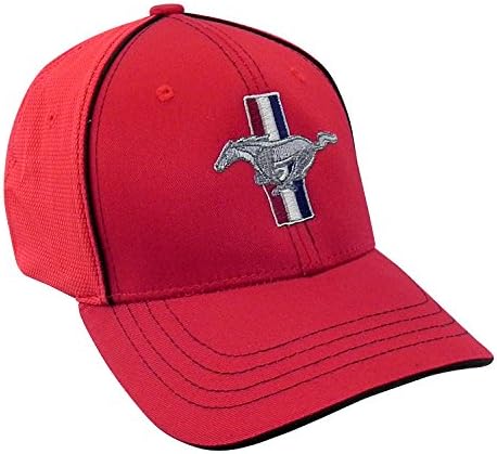 for Ford Mustang Red Flex Fit Baseball Cap
