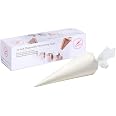 Keenpioneer Piping Bag - Disposable Cake Decorating Bag, 16 inch, 56 Count | Pastry Bag, Clear, Tipless Icing Bags, Cream Fro