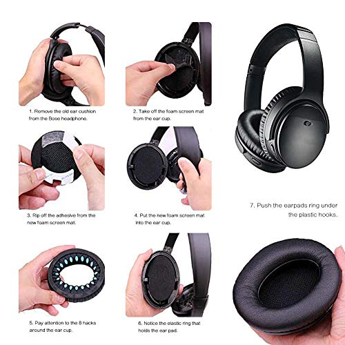 QC35 Replacement Ear Pads, 35 II Replacement Earpads, Great Sound