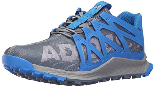 adidas Performance Men's Vigor Bounce M Trail Runner, Grey/Onix/Shock Blue, 12 M US
