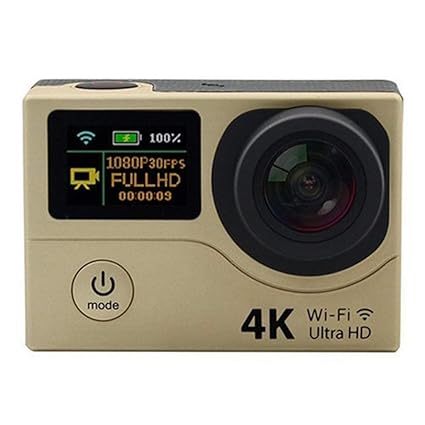 WLG Cámaras de acción H3 Pantalla de doble color Cámara de ...