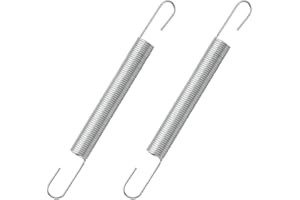 2 Pack 4 Inch Mechanical Extension Springs with Hook Ends, Model 540183#61 Door Tension Spring Set, Premium Steel Replacement