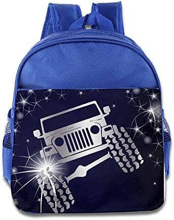 Jeep Wrangler TJ Funny Viny Platinum Style Kids School Backpack Bag