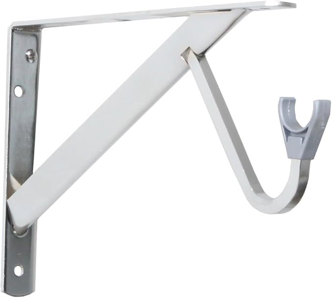 John Sterling ClosetPro HD RP0495CH Heavy Duty Shelf & Rod Bracket, Chrome Amazon.co.uk