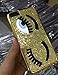 iPhone 6 Case,Inspirationc Eyelash Bling Bling Hard Case Cover for Apple iPhone 6 4.7 Inch--Gold
