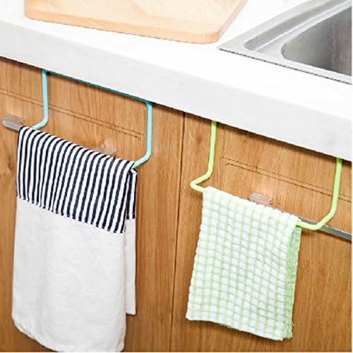 Kitchen Cupboard Door Back Style Single Bar Towel Rack Plastic Towel Rack Rag Hanging Multipurpose Utility