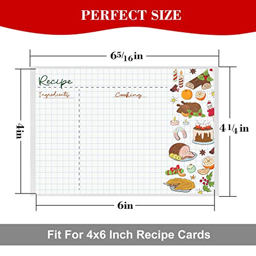 ozozo Recipe Card Protectors 4x6100 Pack 4x6 Recipe Card Protectors
