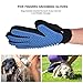 KACASUN Deshedding And Grooming Glove For Dogs And Cats - One Pair - Gentle And Efficient Pet Hair Removal glove - Perfect For Short, Medium And Long Hair Pets