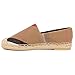Tengyu Women's Espadrilles Flats Original Slip On Loafer Shoes Classic Canvas Comfort Alpargatas (US8=EU39=24.5CM, Khaki)